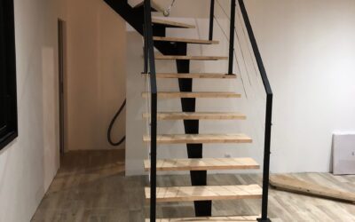 Escalier intérieur en acier